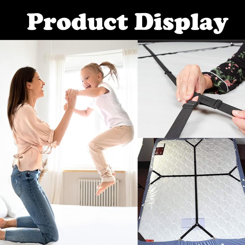 JNOUCS Bed Sheet Clips, 2 PCS Sheet Clips for Bedding,