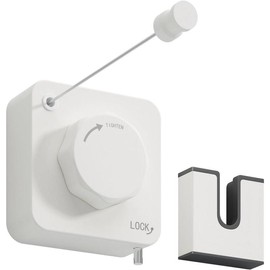 Stainless Steel Retractable Clothesline Heavy Duty, Non-Sagging Clothes Line Retracting Indoor for Laundry Drying, White Grey - Color: Gray