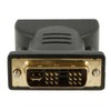 DVI-I (18+5) Male to 3 RCA Female Adapter Black