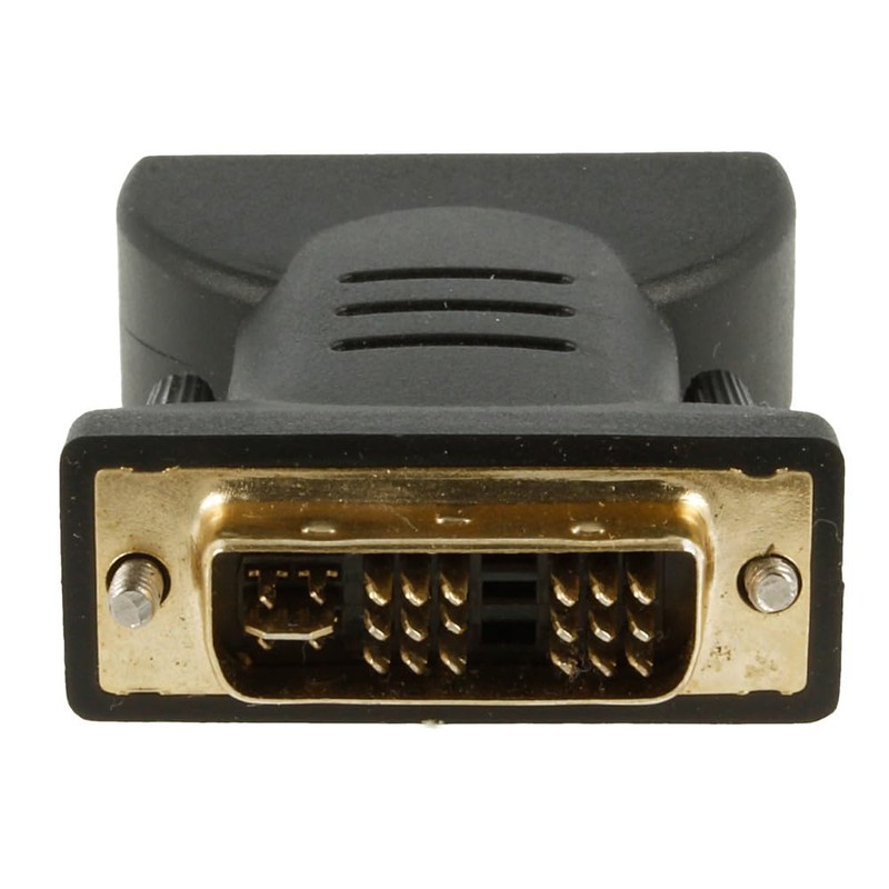 DVI-I (18+5) Male to 3 RCA Female Adapter Black