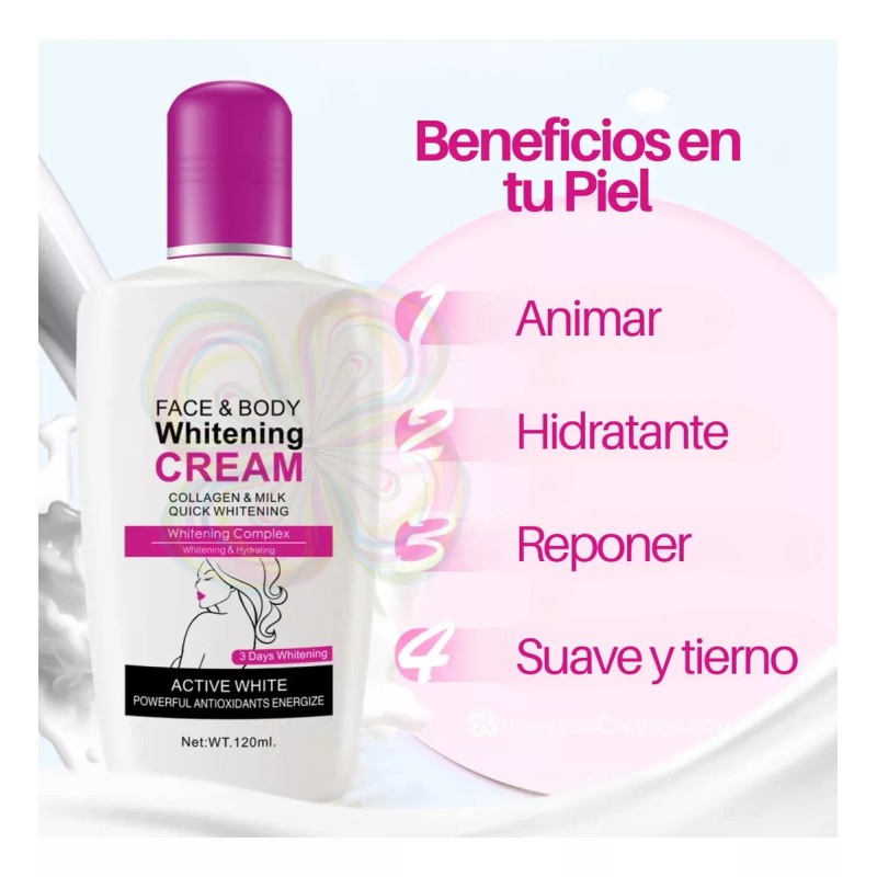 Universo en Linea Crema Aclarante Aichun Cara Y Cuerpo Colageno