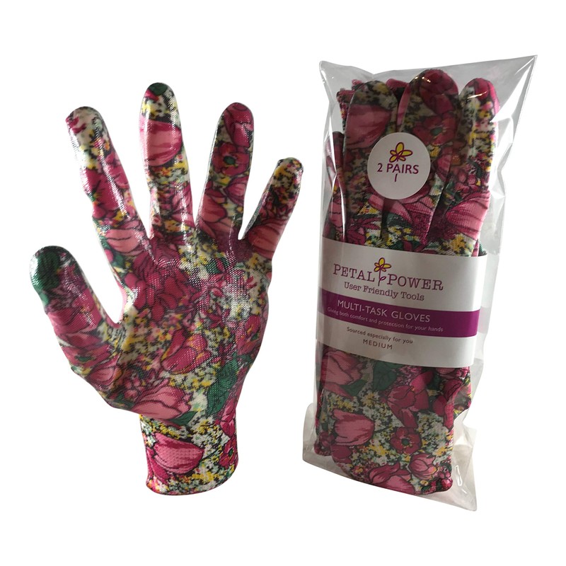 Ladies Gardening Gloves (2 Pairs) and Secateurs Set - Perfect