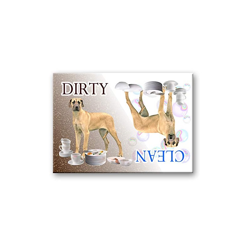 Great Dane Clean Dirty Dishwasher Magnet No 5