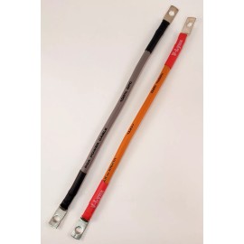 VLYNX VBL6 6 gauge Pair 12" black + red Battery Wire Cable 6GA 5/16" terminal ends