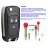 For Vauxhall 3 button remote control housing for Adam /