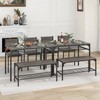 Giantex Dining Table Set for 4, Kitchen Table with Chairs