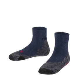 FALKE Unisex Children's TK2 Short Hiking Socks Medium Padding Short Anti-Bubble Trekking Socks Breathable Quick-Drying Climate Regulating Odour-Inhibiting Wool Functional Material 1 Pair