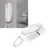 Wall Mountable Telephone Multifunctional Clear Sound Corded Landline Phone for