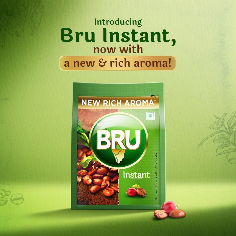 Bru Instant coffee, 100 grams pack, 3.5 oz, India -