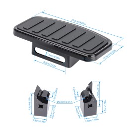 Wide Driver Floorboards Footboard Foot Peg Black For Can Am Ryker 600 900 19-25