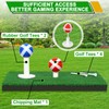 52HZ 6x5Ft Golf Chipping Game Mat, Battle Royale Golf Game