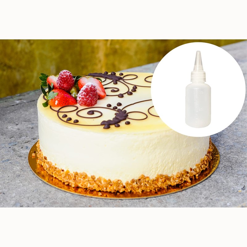 Small Squeeze Bottles, 4 PCS 50ml Tip Applicator Bottle Mini