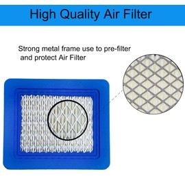 491588s Air Filter for Briggs and Stratton Air Filter(5 Pcs) Compatible with Briggs and Stratton 491588, Toro 20332, Craftsman 3364 Lawn Mower Air Filter with 2 Pcs 5062K Spark Plug