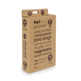 Petface Planet 120 Tie Handle Compostable Poo Bags