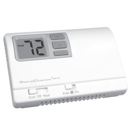 ICM Controls SC2010L Non-Programmable Dual Powered Thermostat, 1H/1C