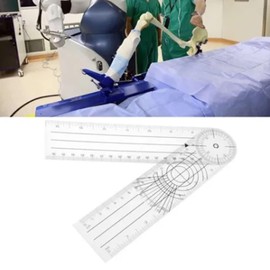 Plastic Goniometer Plastic Ruler, Clear Quick Angle Protractor Finder Body Angle Measuring Tool Degree Goniometer Set for Body Measuring Tape Goniometer Protractor Ruler