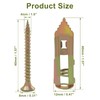 Unlorspy 100 Pcs Self Srilling Drywall Anchors 0.47" x 1.57"