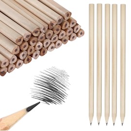 LEKEFETO Pack of 200 HB Wooden Pencils, 17.7 cm x 0.7 cm, Natural Wood Pencils, Children's Pencils, HB Pencil Set, Graphite Pencils for Children, Students, Office, School Material (Triangle)