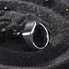 King Will Men's Gunmetal Tungsten Signet Rings Thumb Pinky Biker