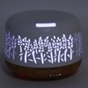 Desktop Humidifier 300ml Wood Grain Design Low Noise Aromatherapy Humidifier
