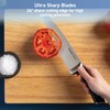T-fal Ice Force German Stainless Steel Santoku Knife 7 Inch,