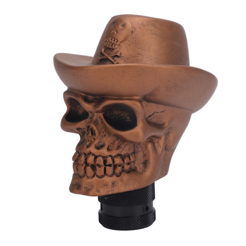 Skull Head Gear Shift Knob with 3 Adapters Cool Looking
