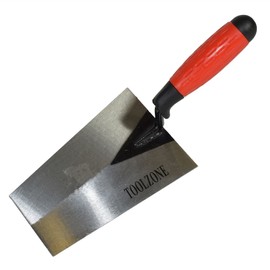 180mm Long Bucket Trowel Brick Block Laying with Rubber Soft Grip Handle