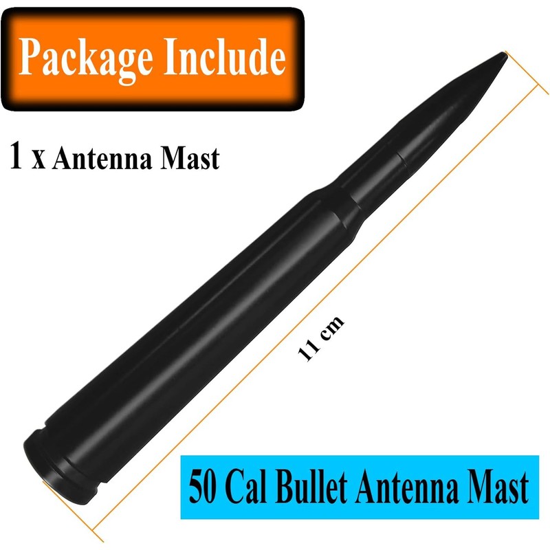 4 Inch Short Aluminum Antenna for Ford Mustang (1994-2009)