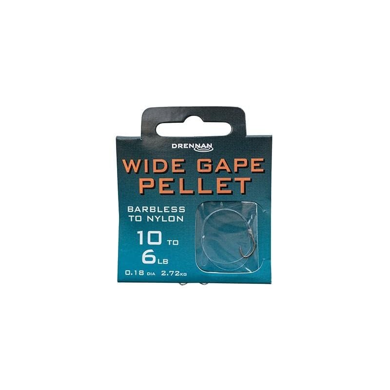 Drennan Wide Gape Pellet Hooks To Nylon 14 To 4lb