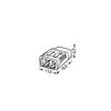 WAGO 2773-402 Compact PUSHWIRE Connector - 2 Conductor -120pk