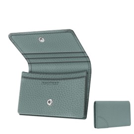 MACITEET Genuine Leather, Thin Business Card Holder, Men's, Women's, Large Capacity, Holds 50 Cards, Snap Button Type, Card Case, Business Card Case, Business Card Replacement Pocket, For Business