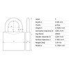 ABUS Yellow 72/30 Lockout Tagout Padlock w/ 1" Shackle, Single