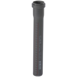 Ostendorf HTsafe HT Pipe with Sleeve DN 40 mm 250 mm Grey