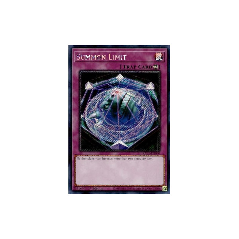 Summon Limit (Platinum Secret Rare) - RA01-EN070 - Platinum Secret