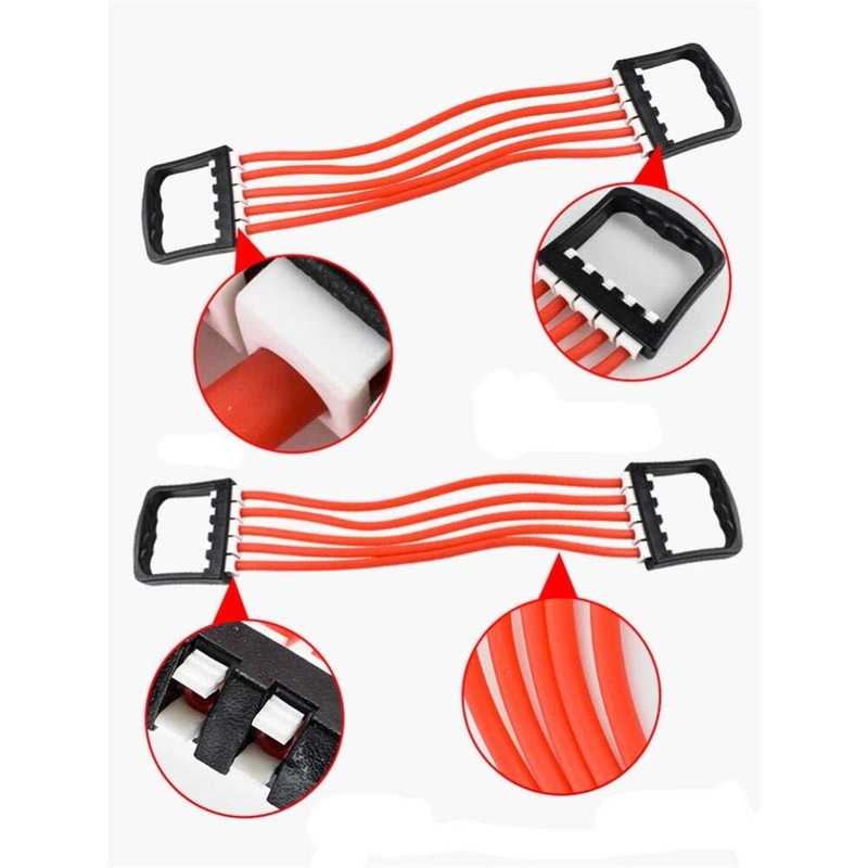 Fitness Chest Expander Muscle Pull Exerciser - Portable Latex Multi-Function