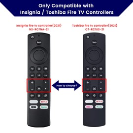 Remote Case Replacement for Insignia/Toshiba FireTV Controller 2021 CTRC1US21, Silicone Cover with Lanyard, Pink