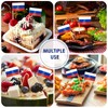 AhfuLife Russia Flag Toothpick Russian Flags Picks, 100 Pcs Small