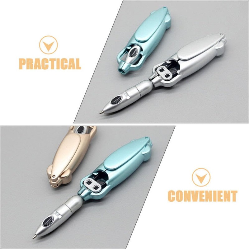 Operitacx Novelty Transforming Pen, 5pcs Transforming Cool Robotic Ballpoint Pen