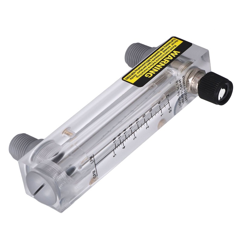 Liquid Flowmeter Panel Type Acrylic Transparent Adjustable Fluid Flow Meter