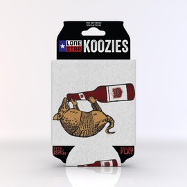 Lone Star Armadillo Can Cooler - Beer Can Covers For Beer Lovers - Funny Lone Star Merchandise - Durable Neoprene For Lone Star Drinker - Can Insulator, Funny Drink Cooler, Drink Sleeve