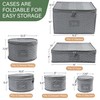 LotFancy China Storage Containers - Quilted 6-Piece Set Storage Box-