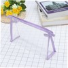 LIFKOME Purple Transparent Cosmetic Organizer Bag Portable Travel Toiletry Pouch