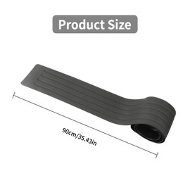 UYGTHI Car Rear Bumper Protector Strip – Universal Flexible Rubber Guard for Cars, SUVs, and Trucks, Anti-Scratch Rear Bumper Protector (Black, 36" x 2.75")