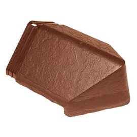 Terracotta Enviro Tile Roof Hip End Cap Slate Lightweight Synthetic Plastic Roofing