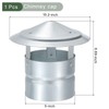 YOKIVE 1 Pcs 5-Inch Round Chimney Cap, Galvanized Iron Cone