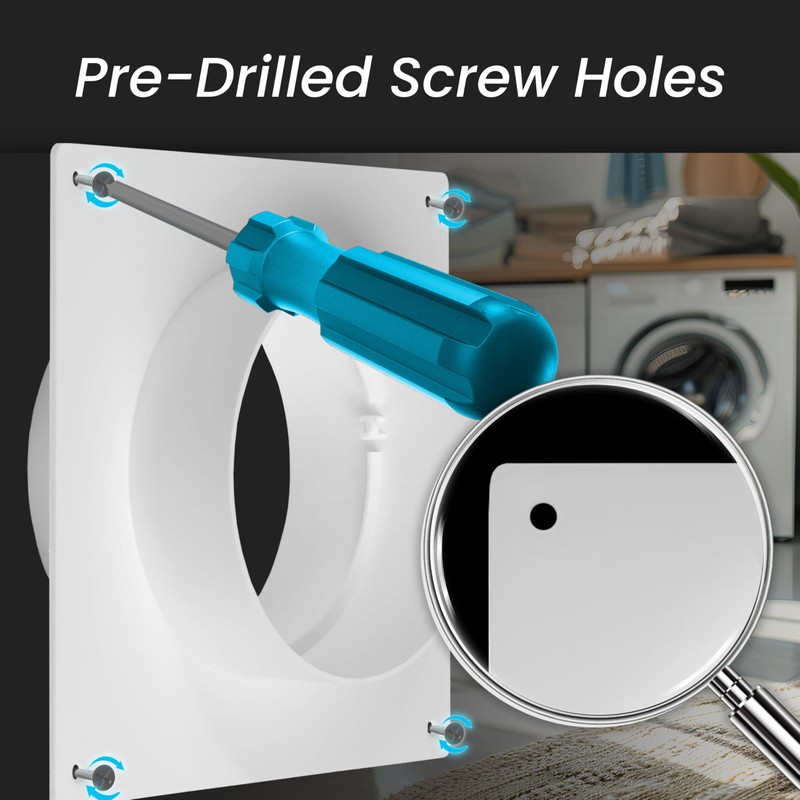 125mm Duct Connector Flange, Plastic Straight Pipe Flange for Heating