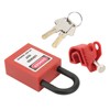 Circuit Breaker Lockout Device Brass 25mm Shackle Nylon Padlock for