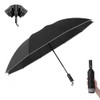 VoloEco Parasol, Large Folding Umbrella, One-touch Automatic Open/Close, Windproof, Waterproof,
