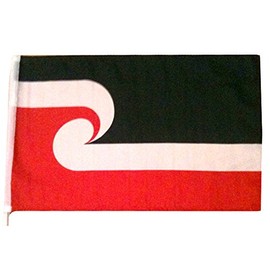 Maori New Zealand Red / Black / White 3x5 Ft Polyester Flag With Brass Grommets