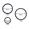 YINETTECH 3 Sets of Nitrile Rubber Drive Belt Lathe Replacement